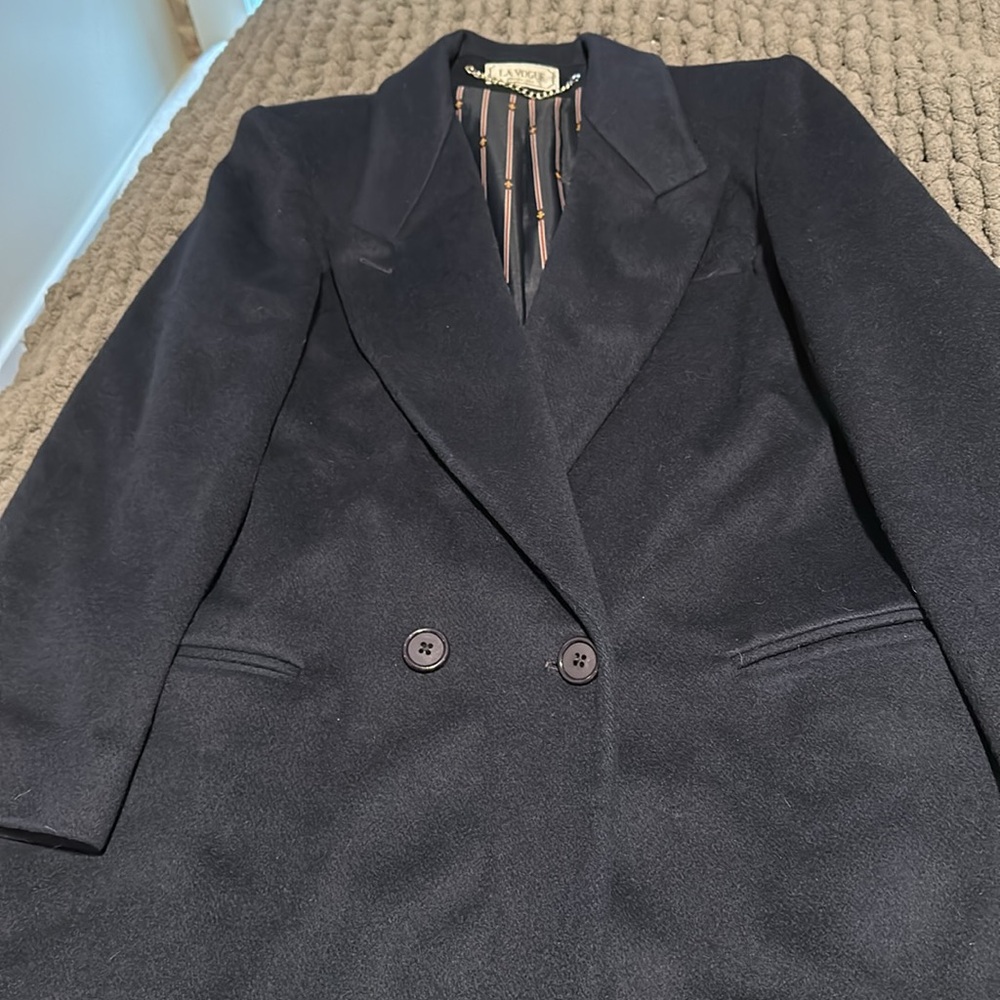 La Vogue Long Coat 100% Wool - Gem